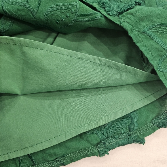 Abbey Glass Green 3D Floral Solid Sleeveless High Neck Top Size S - Picture 7 of 9